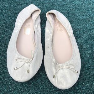 American eagle memory foam ballet slip on flats gold